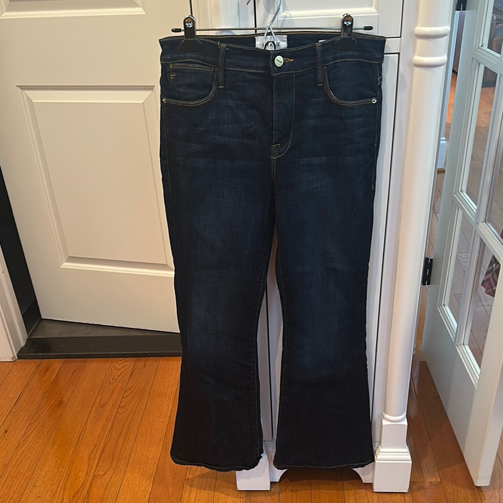Frame Denim Le Pixie High Flare Jeans - Shortened for 5’2